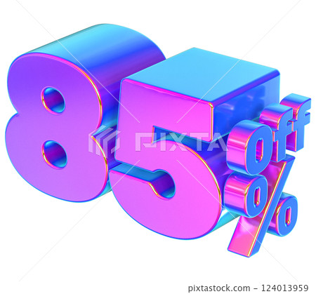 Font With number 3d render Font With number 3d render 124013959