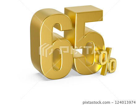Font With number 3d render 124013974