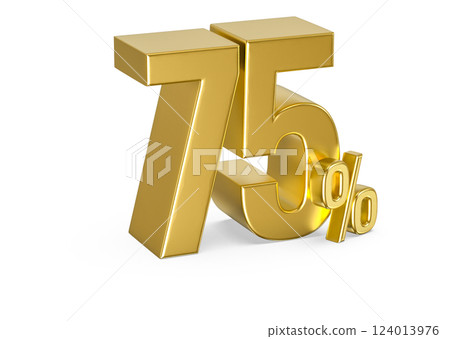 Font With number 3d render 124013976