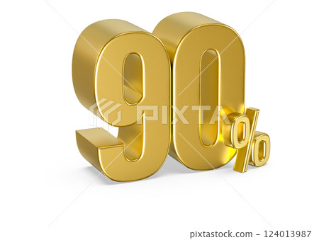 number 3d render 124013987