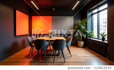 Stylish meeting room/lounge 124014259