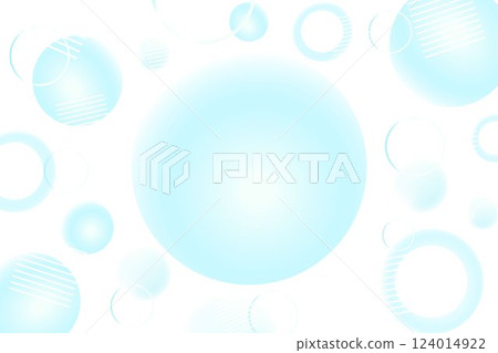Business abstract 3D background illustration Blue light blue abstract circular BG 124014922