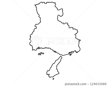 兵庫縣近畿略顯鬆散的白色地圖 124015089