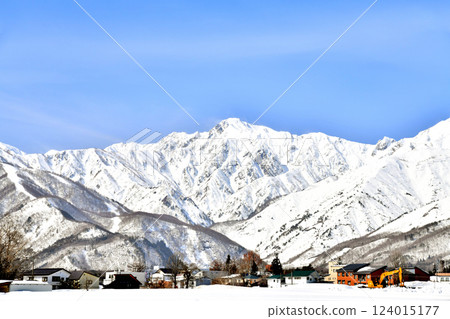 白馬村風景 / 眺望五龍山 (長野縣白馬村) [2025 年 3 月] 124015177