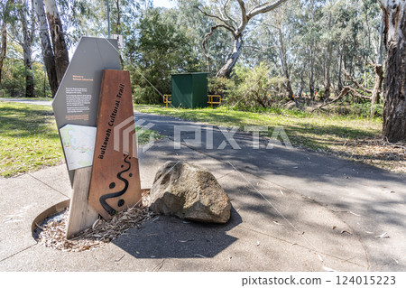 The Bullawah Cultural Trail in Wangaratta provides creative insight into the local Indigenous Australians, the Pangerang people. The Bullawah Cultural Trail in Wangaratta provides creative insight into the local Indigenous Australians, the Pangerang people. 124015223