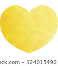Heart yellow 124015490