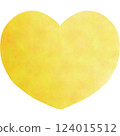 Heart yellow 124015512