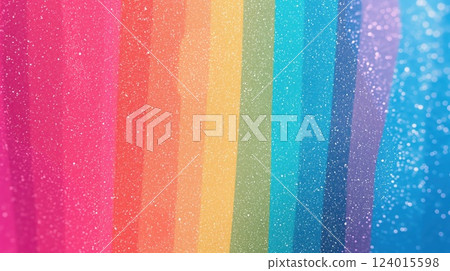 vibrant rainbow gradient with shimmering specks forming a colorful spectrum in a dreamy abstract backdrop copyspace concept of design, art, marketing 124015598