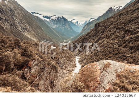 Stream in mountains, Norway. Stream in mountains, Norway. 124015667