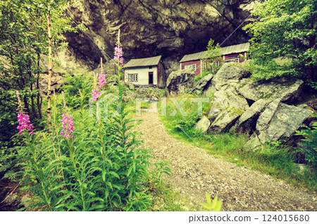 The Helleren houses in Jossingfjord, Norway The Helleren houses in Jossingfjord, Norway 124015680