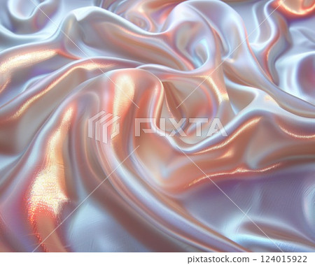 Gentle glow of holographic drapery in a twilight serenade 124015922