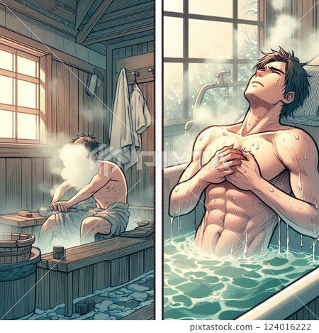 一名男子在洗澡時患上熱休克。 124016222