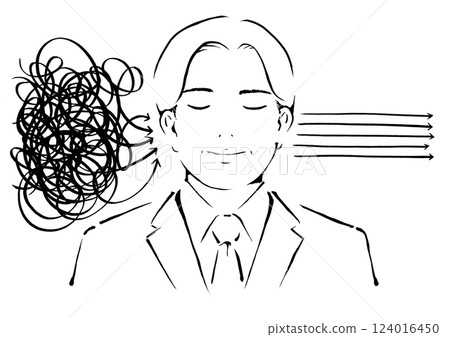 閱讀理解能力良好的中年男子形象 124016450