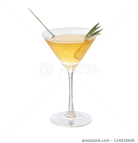 Sazerac - A classic French cocktail with absinthe, rye whiskey, sugar, and Peychaud's bitters, served in a short glass 124016686