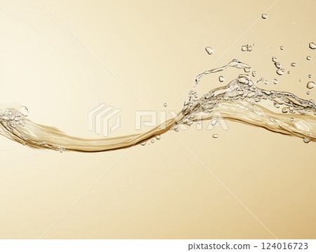 A wave of water with many small droplets 124016723
