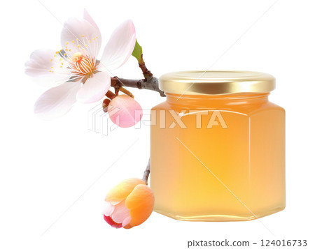 Apricot Blossom Honey (Prunus armeniaca) Light golden honey with a sweet, fruity taste, accompanied by the soft pink apricot flowers Apricot Blossom Honey (Prunus armeniaca) Light golden honey with a sweet, fruity taste, accompanied by the soft pink apricot flowers 124016733