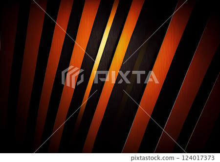 Abstract modern stripes lines on dark background - AI generated image 124017373