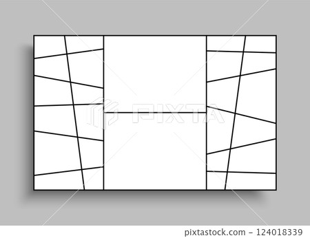 Template collage of 26 frames, images, photo Template collage of 26 frames, images, photo 124018339