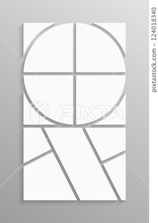 Template collage of nine frames, images, photos Template collage of nine frames, images, photos 124018340