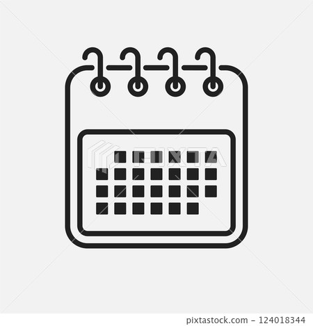 Icon page calendar - schedule, deadline, date, app Icon page calendar - schedule, deadline, date, app 124018344