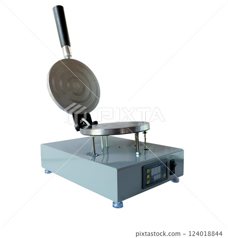 Portable duo burner electric stove to make a dessert on white. 124018844