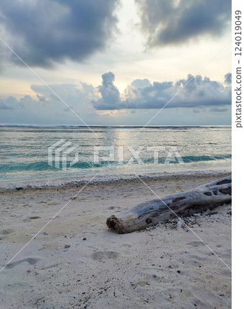 Sand beach Gili island, Trawangan, Indonesia Sand beach Gili island, Trawangan, Indonesia 124019049