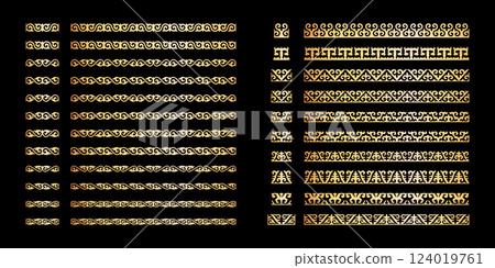 Kazakh ornament collection 12 GOLD Kazakh ornament collection 12 GOLD 124019761