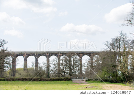 Historic brick viaduct in the Ouse Valley, south of London Historic brick viaduct in the Ouse Valley, south of London 124019947