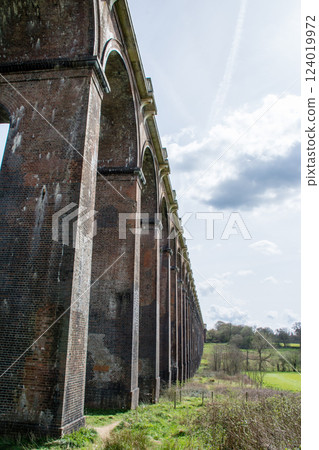 Historic brick viaduct in the Ouse Valley, south of London Historic brick viaduct in the Ouse Valley, south of London 124019972