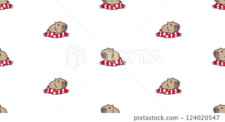 capybara seamless pattern christmas knitting scarf vector pet cartoon doodle south america animal gift wrapping paper tile background repeat wallpaper illustration design capybara seamless pattern christmas knitting scarf vector pet cartoon doodle south america animal gift wrapping paper tile background repeat wallpaper illustration design 124020547