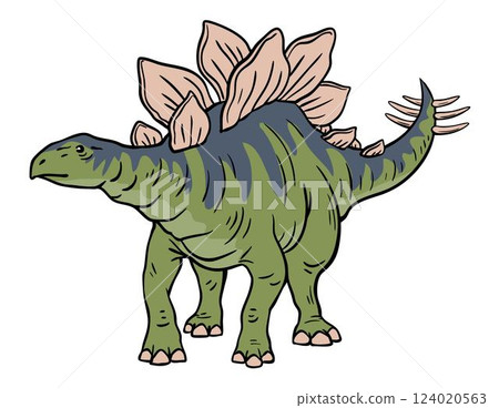 Stegosaurus of the Jurassic period 124020563
