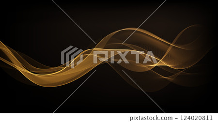 Abstract shiny color gold wave luxury background Abstract shiny color gold wave luxury background 124020811