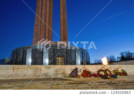 Eternal Flame of National Heroes Memorial. Bucharest, Romania. 124020863