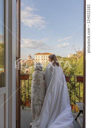 Serene Morning with a View of Vatican City 124022281