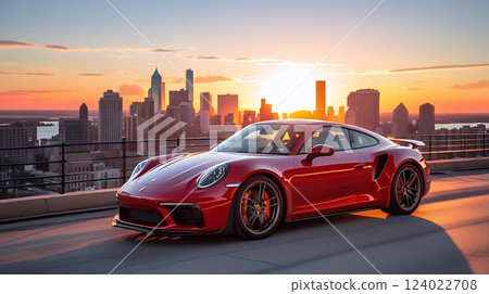 Luxury Drive at Sunset Luxury Drive at Sunset 124022708