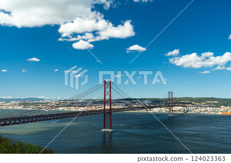 Ponte 25 de Abril Suspension Bridge. 25th of April Bridge. Portugal 124023363