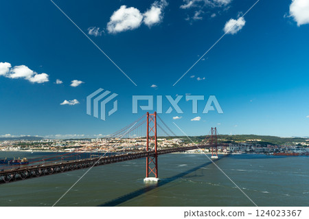 Ponte 25 de Abril Suspension Bridge. 25th of April Bridge. Portugal 124023367