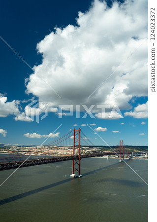 Ponte 25 de Abril Suspension Bridge. 25th of April Bridge. Portugal 124023372