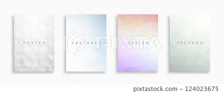 Collection of vector colorful bright polygonal templates, posters, placards, brochures, banners, flyers, backgrounds and etc. Contemporary light abstract covers - geometric paper design Collection of vector colorful bright polygonal templates, posters, placards, brochures, banners, flyers, backgrounds and etc. Contemporary light abstract covers - geometric paper design 124023675