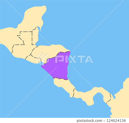 Nicaragua country silhouette 124024136