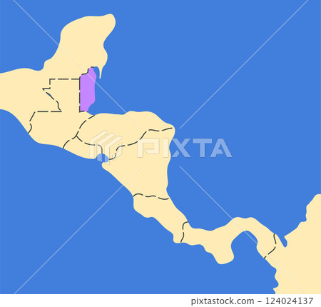 Belize country silhouette 124024137