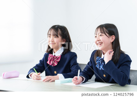 A girl who studies A girl who studies 124025796