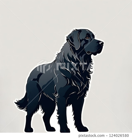 Newfoundland is a gentle breed with a high learning ability. 124026580