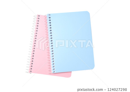 PNG,Two notebooks, isolated on white background 124027298