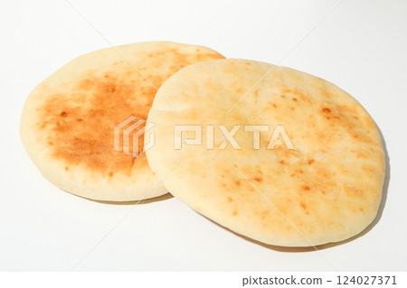 Tasty bakery food concept - delicious Pita, food for making in home Tasty bakery food concept - delicious Pita, food for making in home 124027371