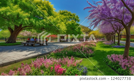 Carp streamers fluttering gracefully in the breeze create a calm and happy spring moment that is unique to Golden Week. Carp streamers fluttering gracefully in the breeze create a calm and happy spring moment that is unique to Golden Week. 124027738