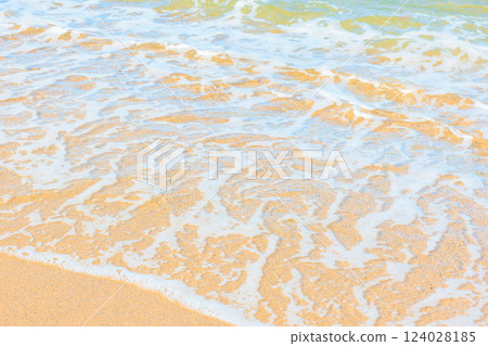 美麗的沙灘和海浪 美麗的沙灘和海浪 124028185
