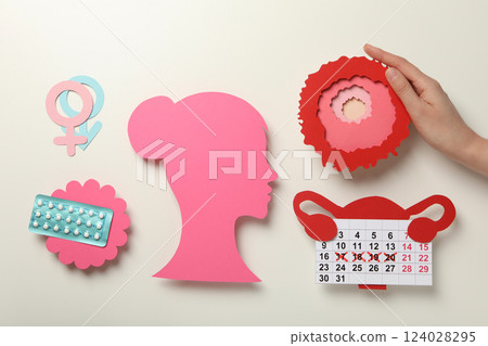 Ovulation, concept of healthcare, medicine and ovulation Ovulation, concept of healthcare, medicine and ovulation 124028295