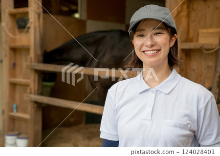 horse, female, lady 124028401