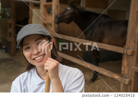horse, female, lady 124028418